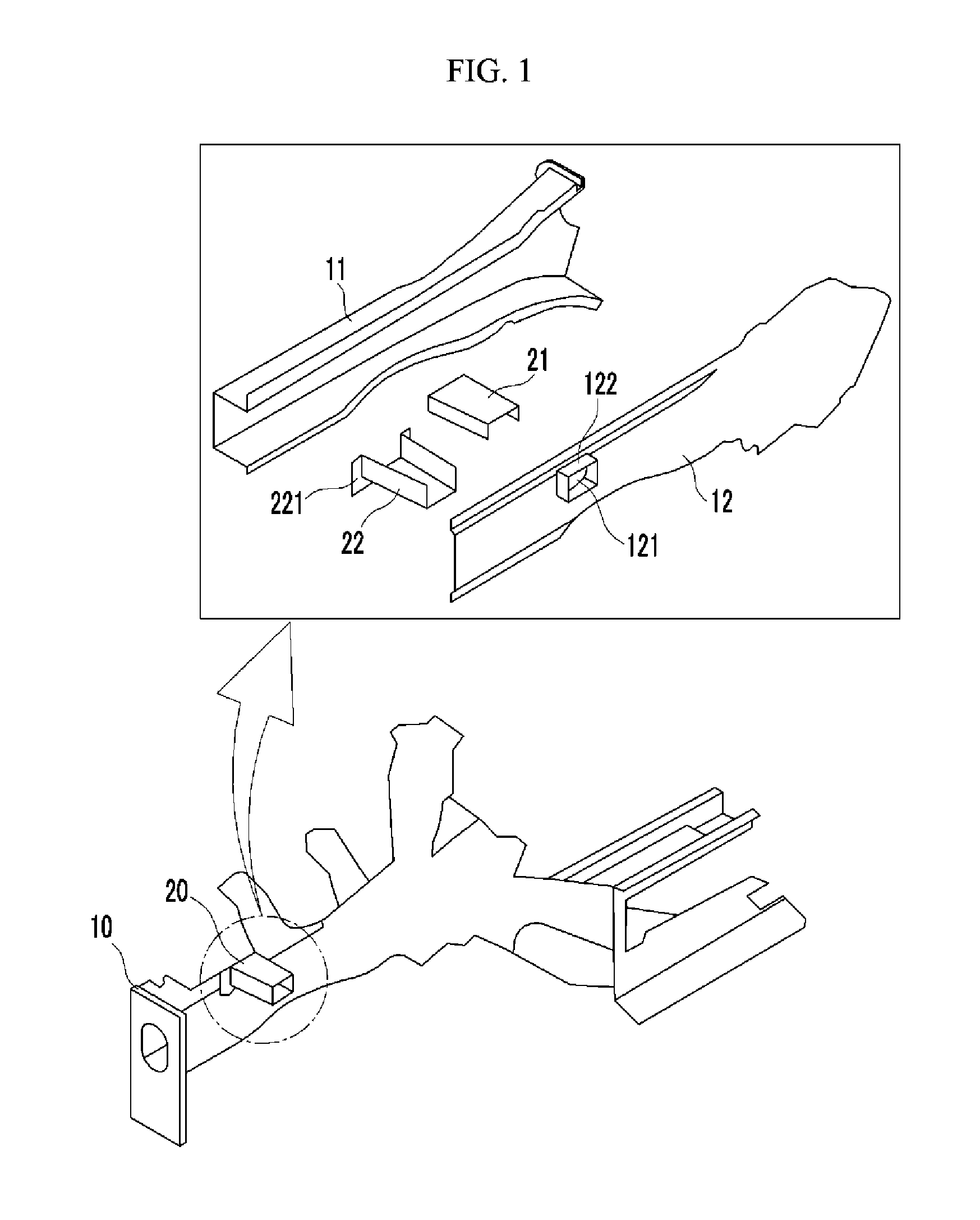 Reinforcing unit for vehicle body