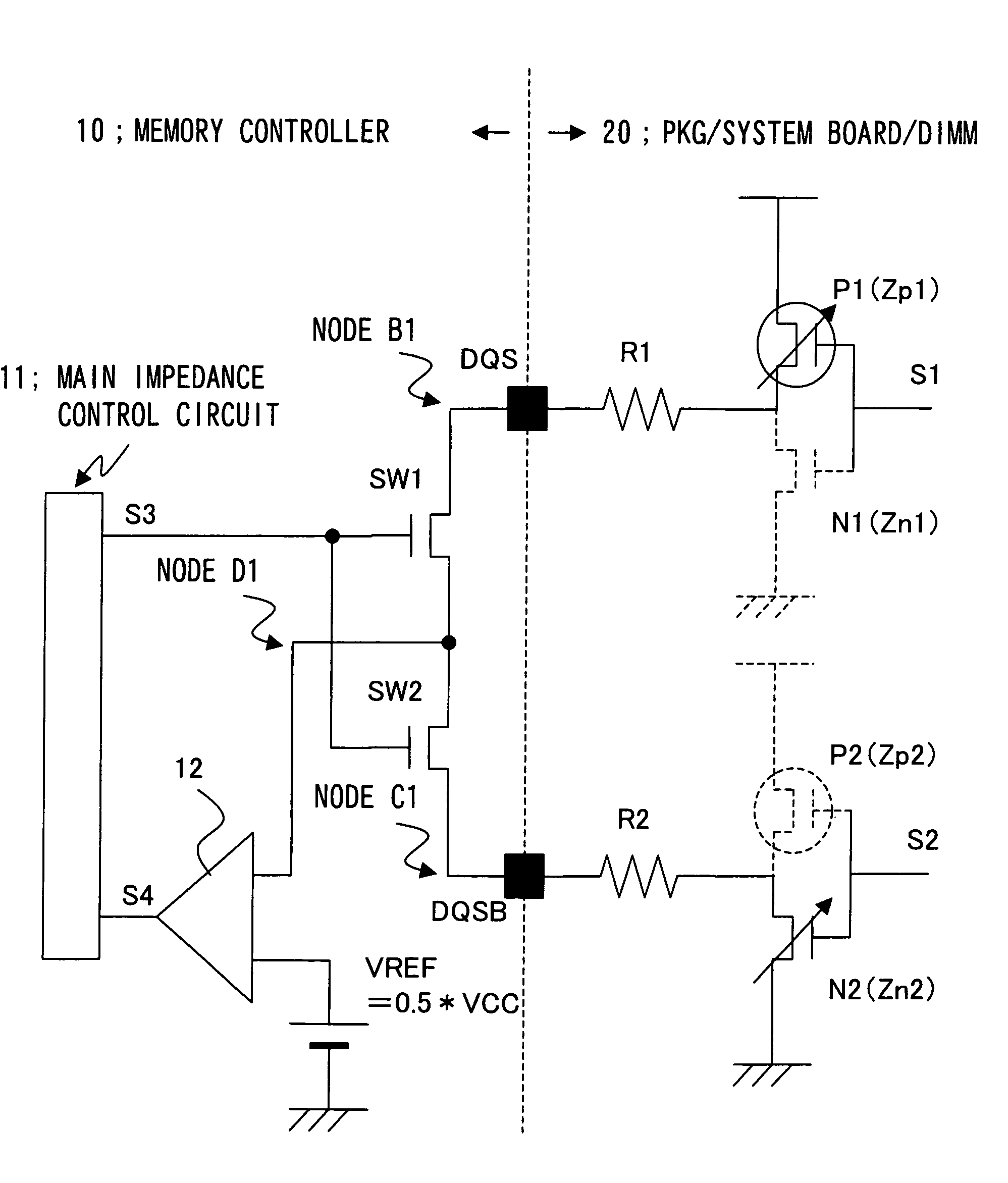 Impedance adjusting circuit and impedance adjusting method