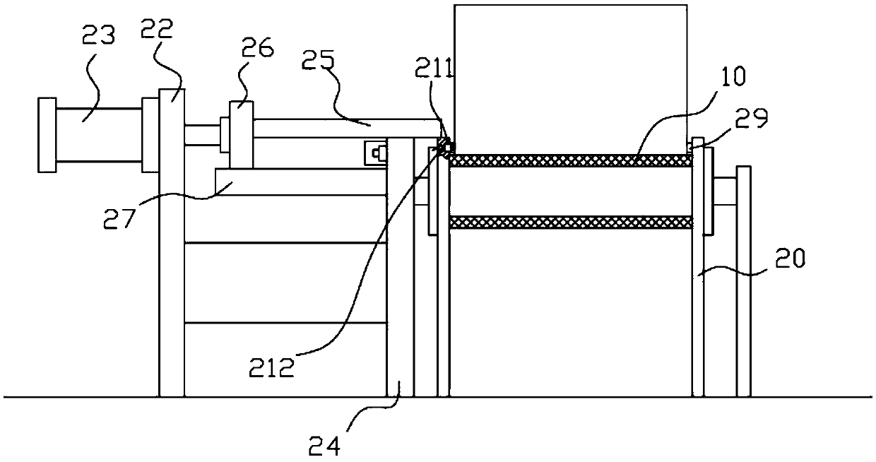 Adjustable packaging, conveying and limiting mechanism of corrugated paper boxes