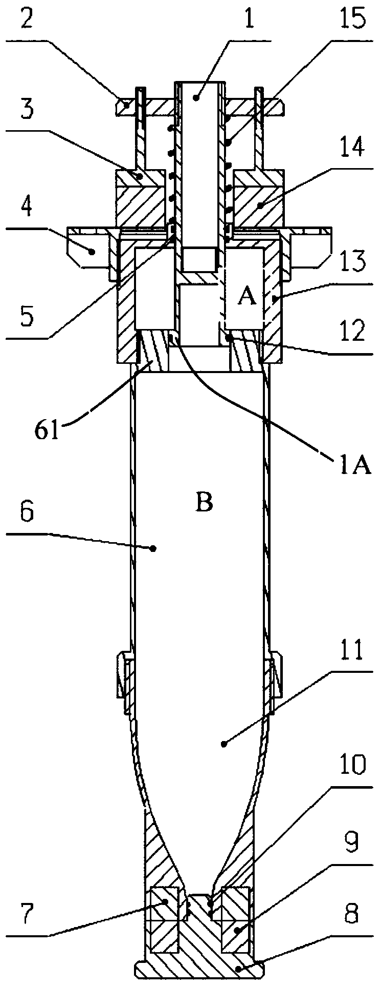 High-pressure driven underwater jumping device