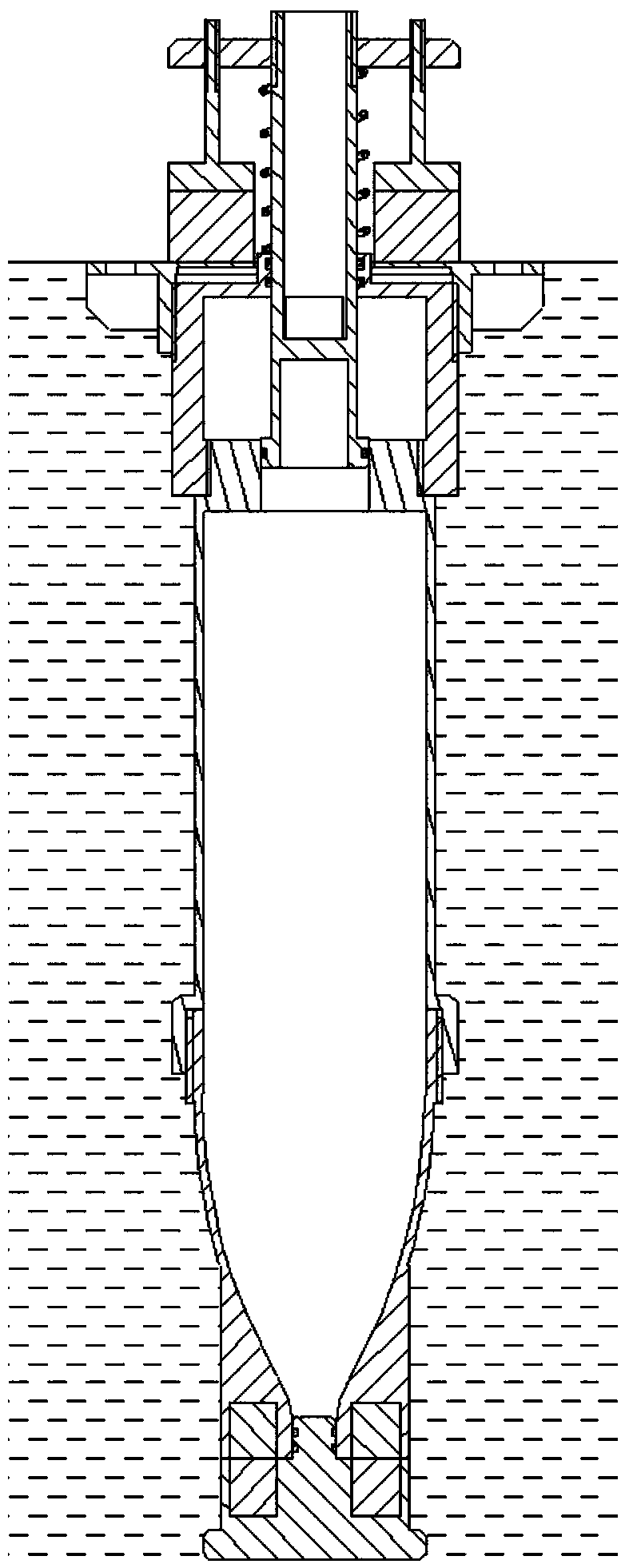 High-pressure driven underwater jumping device