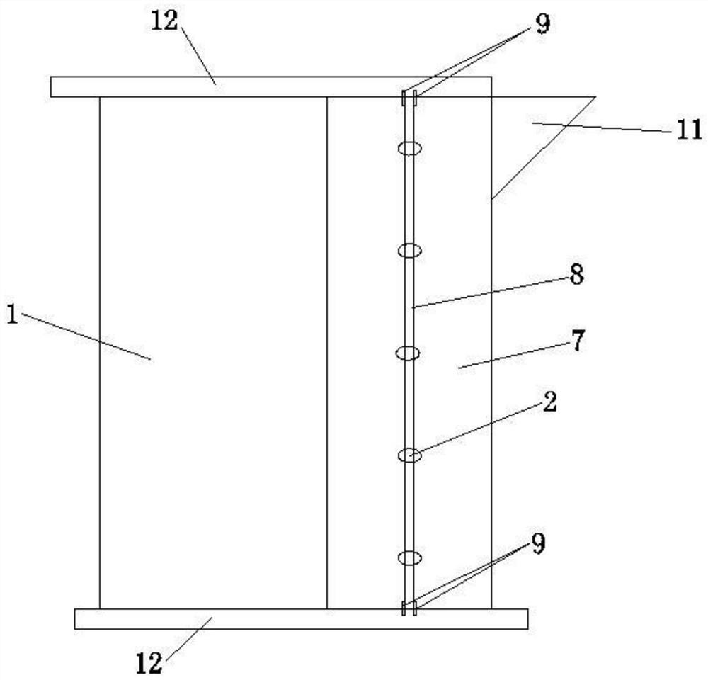 Construction method of constructional column after completion of secondary masonry structure