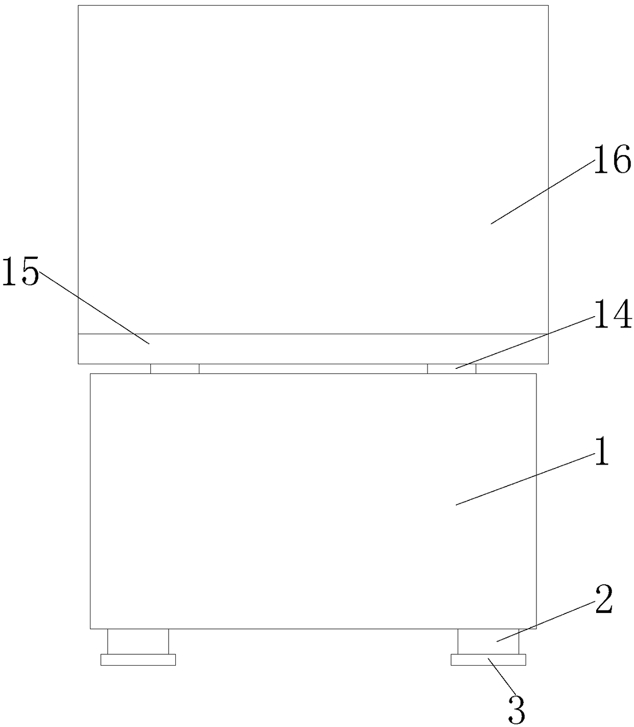 Height-adjustable goods storage rack used for warehouse