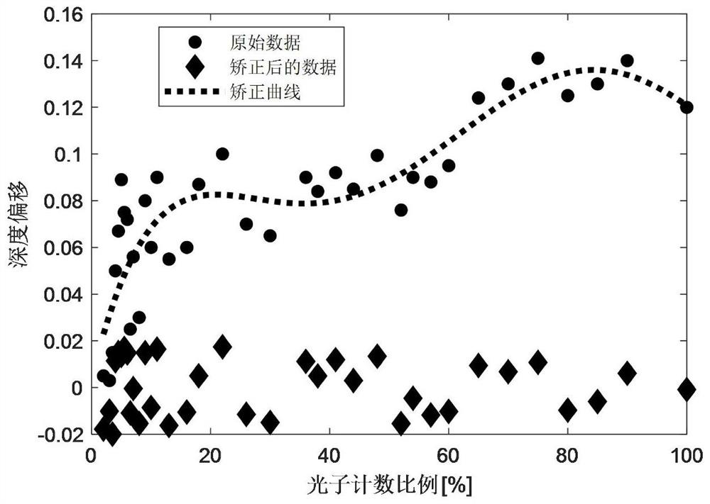 A Direct Sequence Time Correlation Photon Counting Error Compensation Method