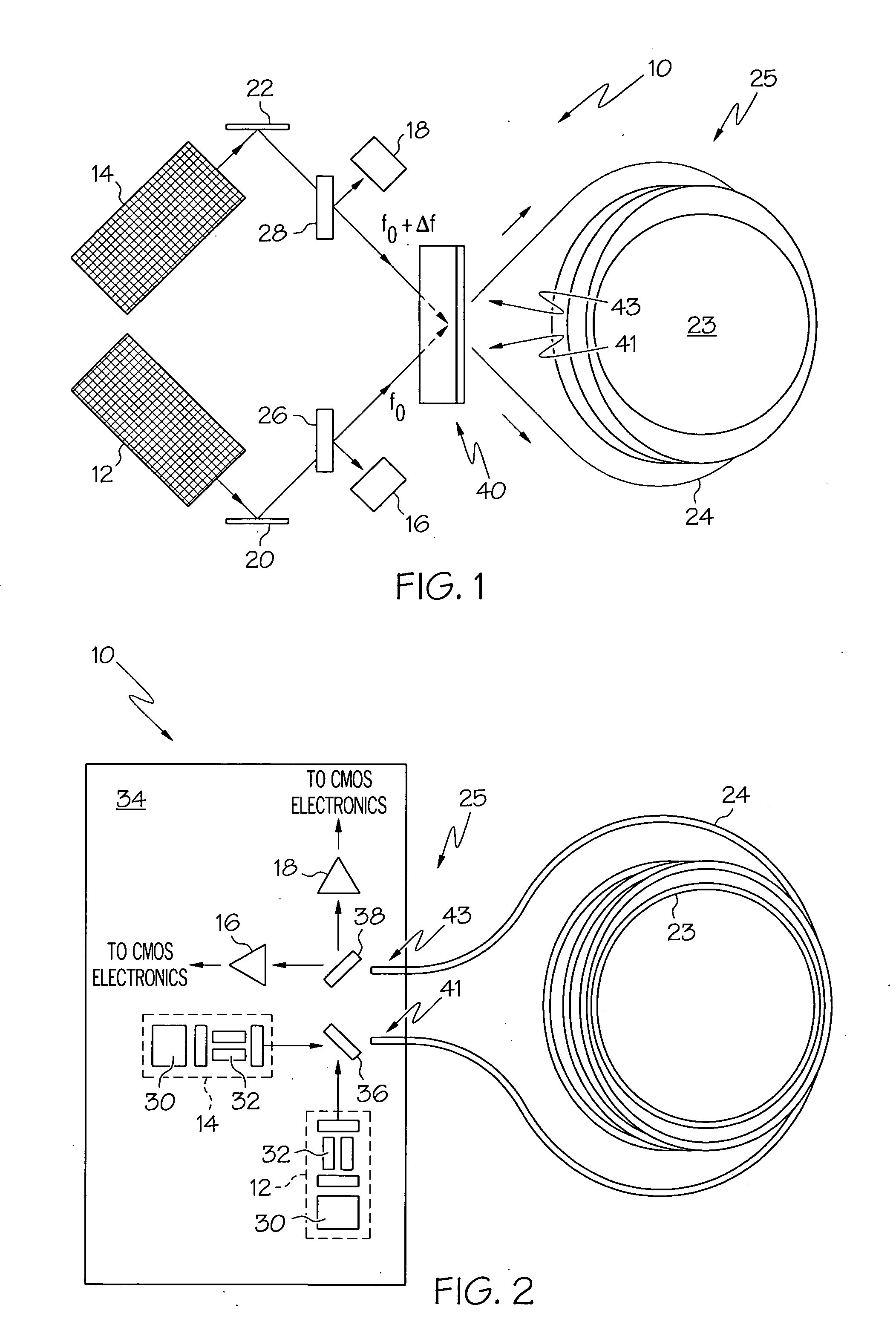 Optical resonator gyro with external cavity beam generator