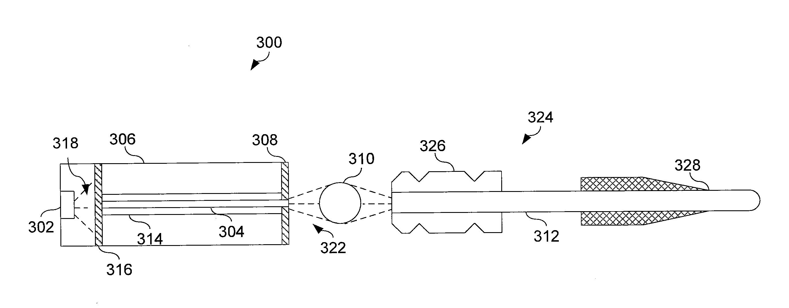 Ophthalmic endoillumination using fiber generated light