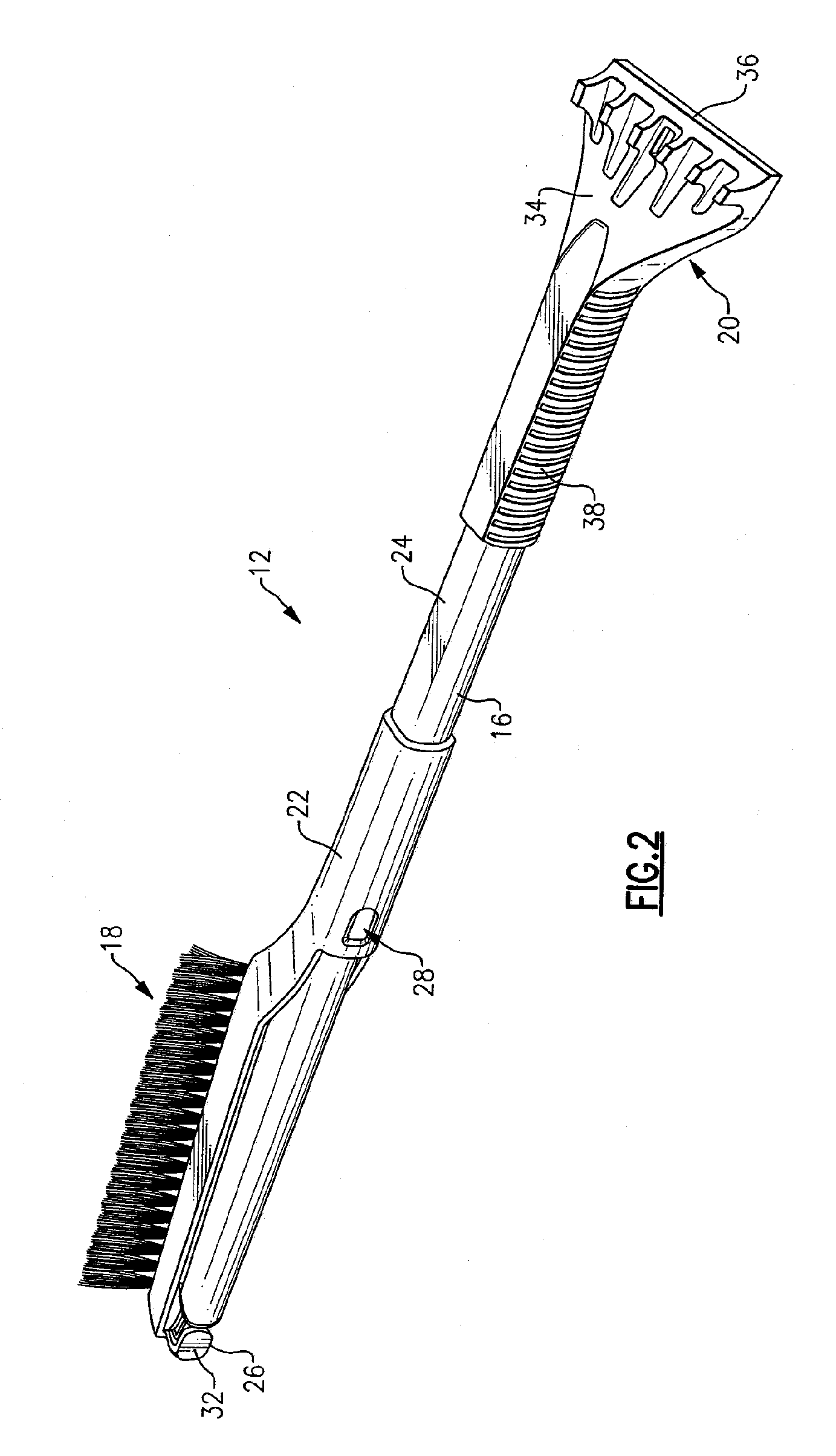 Combination Snow Shovel and Snow Removal Tool