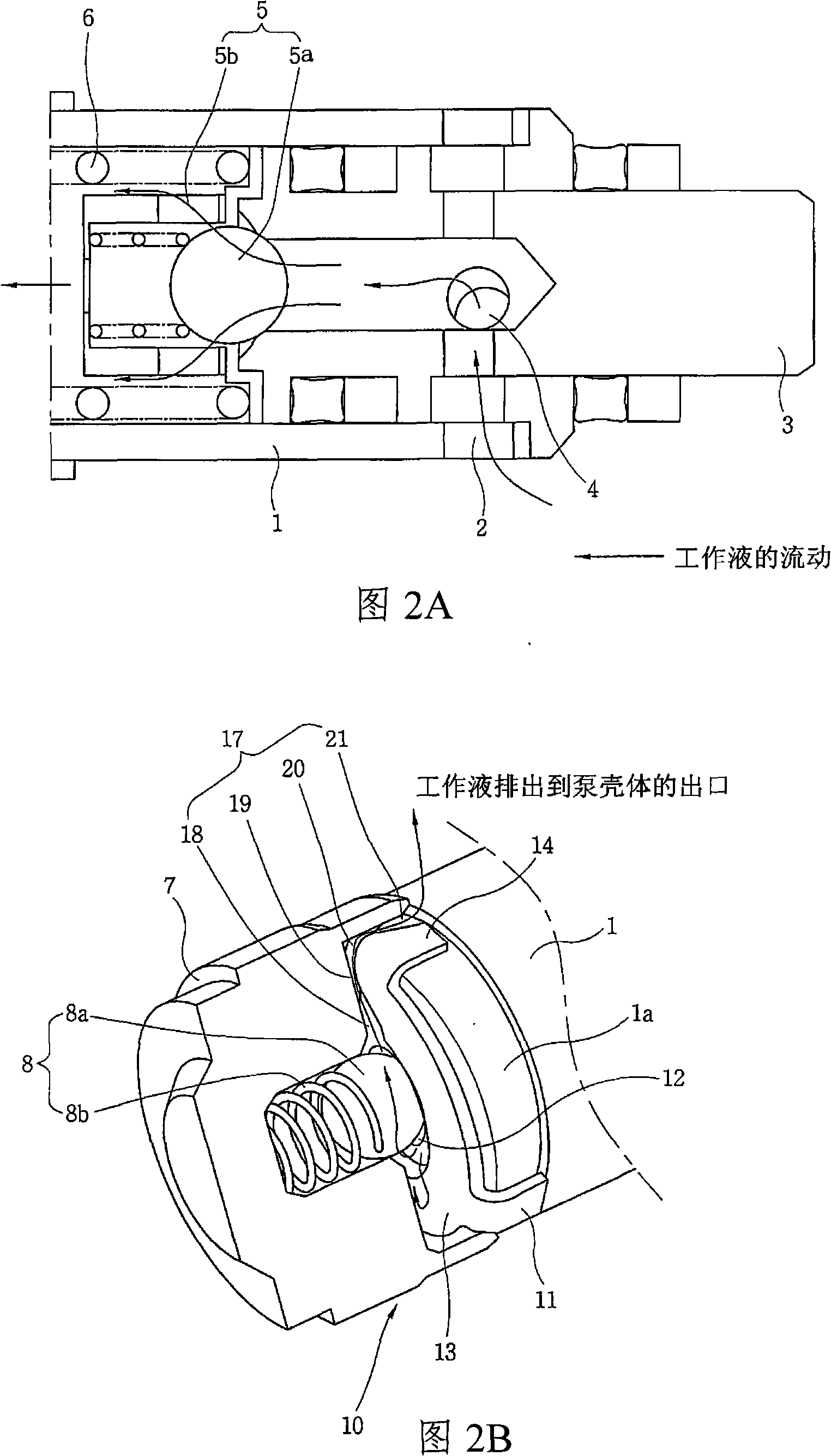 Pressure type pump reducing pulsation for vehicle slip control system