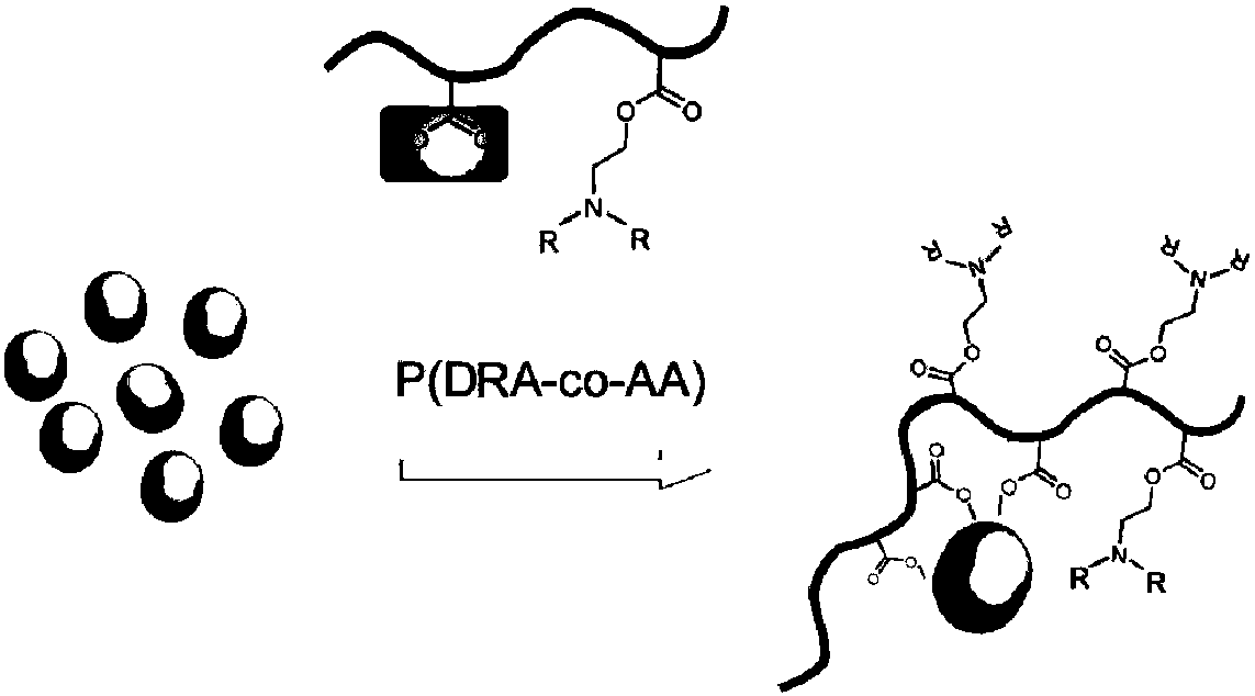 A kind of up-conversion nano-material that can respond to pH value and its preparation method