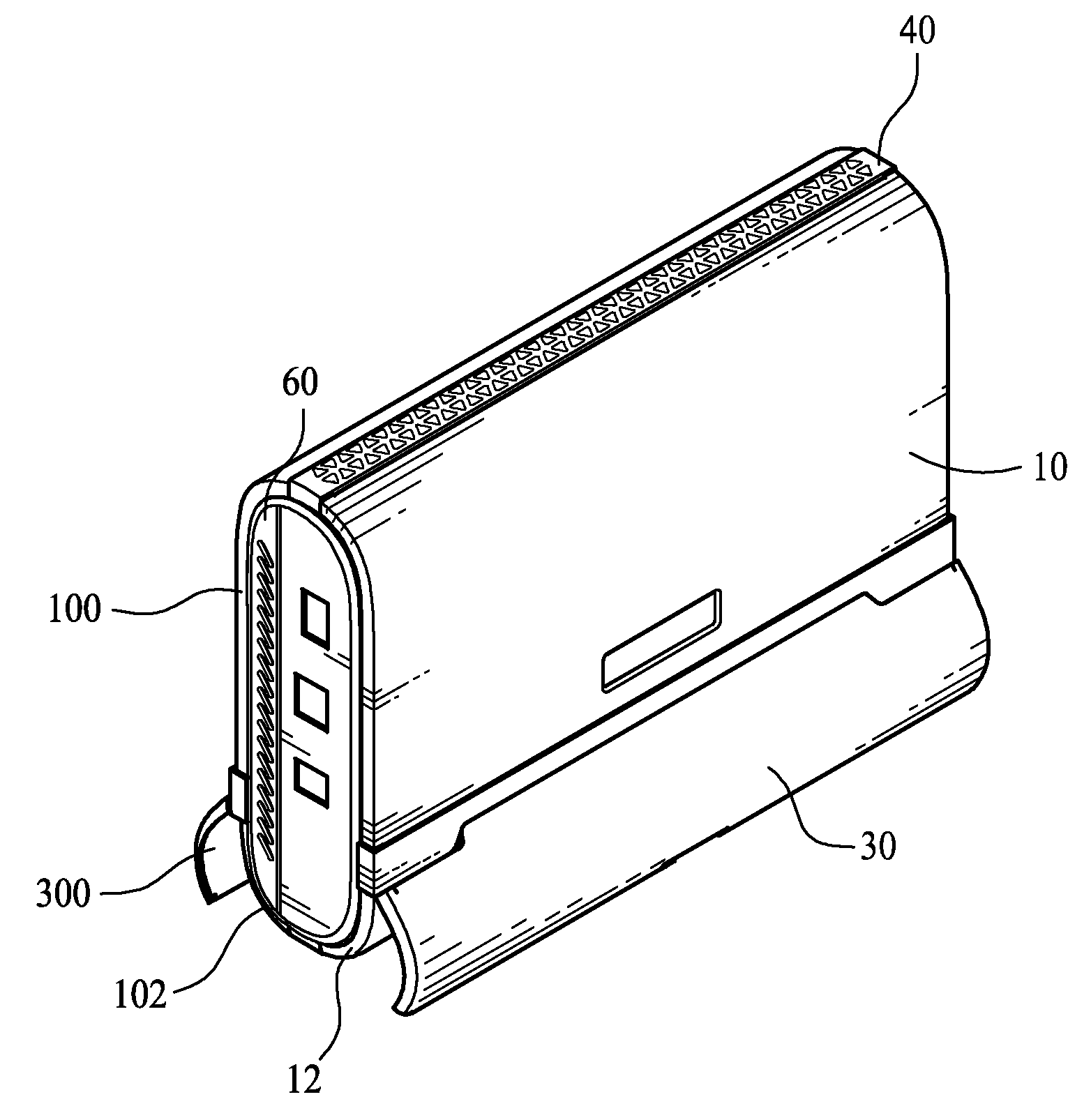 Portable hard disk drive with pivotable support legs