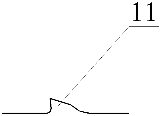 Car radial tire tread pattern