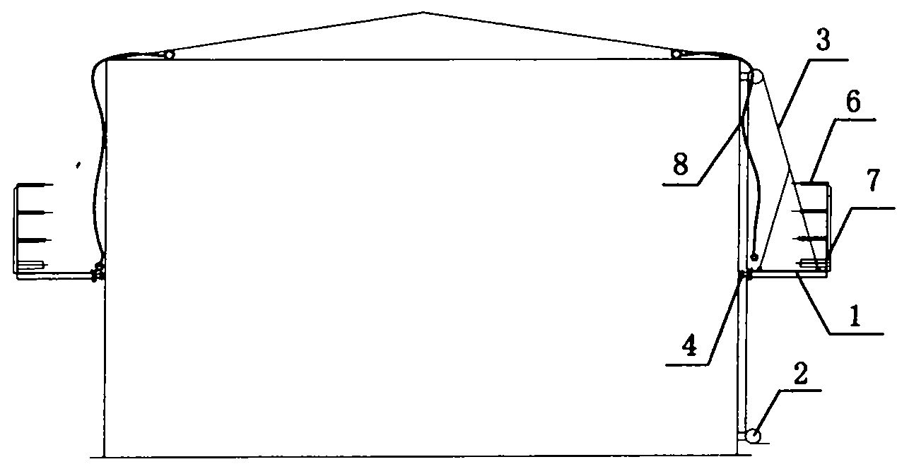 Ring-shaped lifting operating platform for vertical storage tank