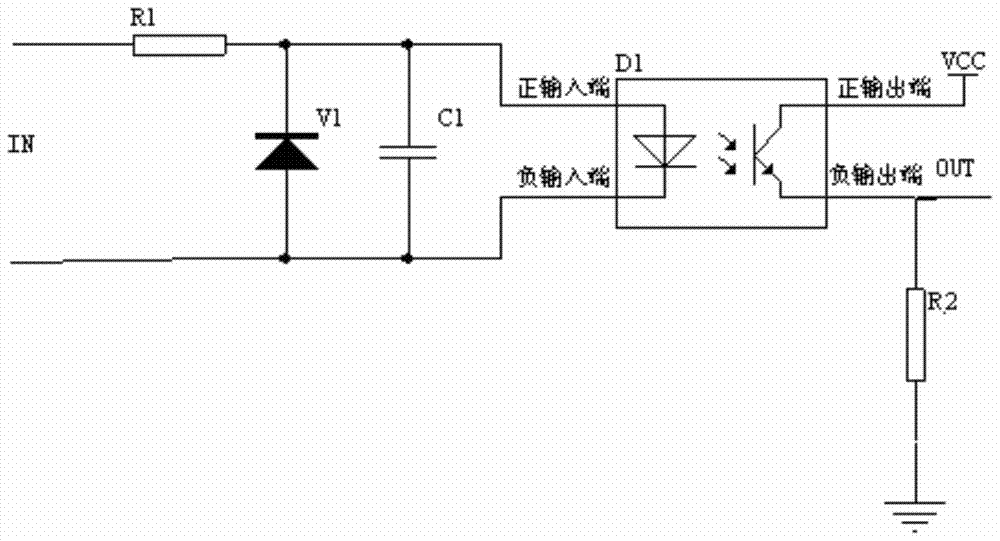 A switch door signal measurement circuit