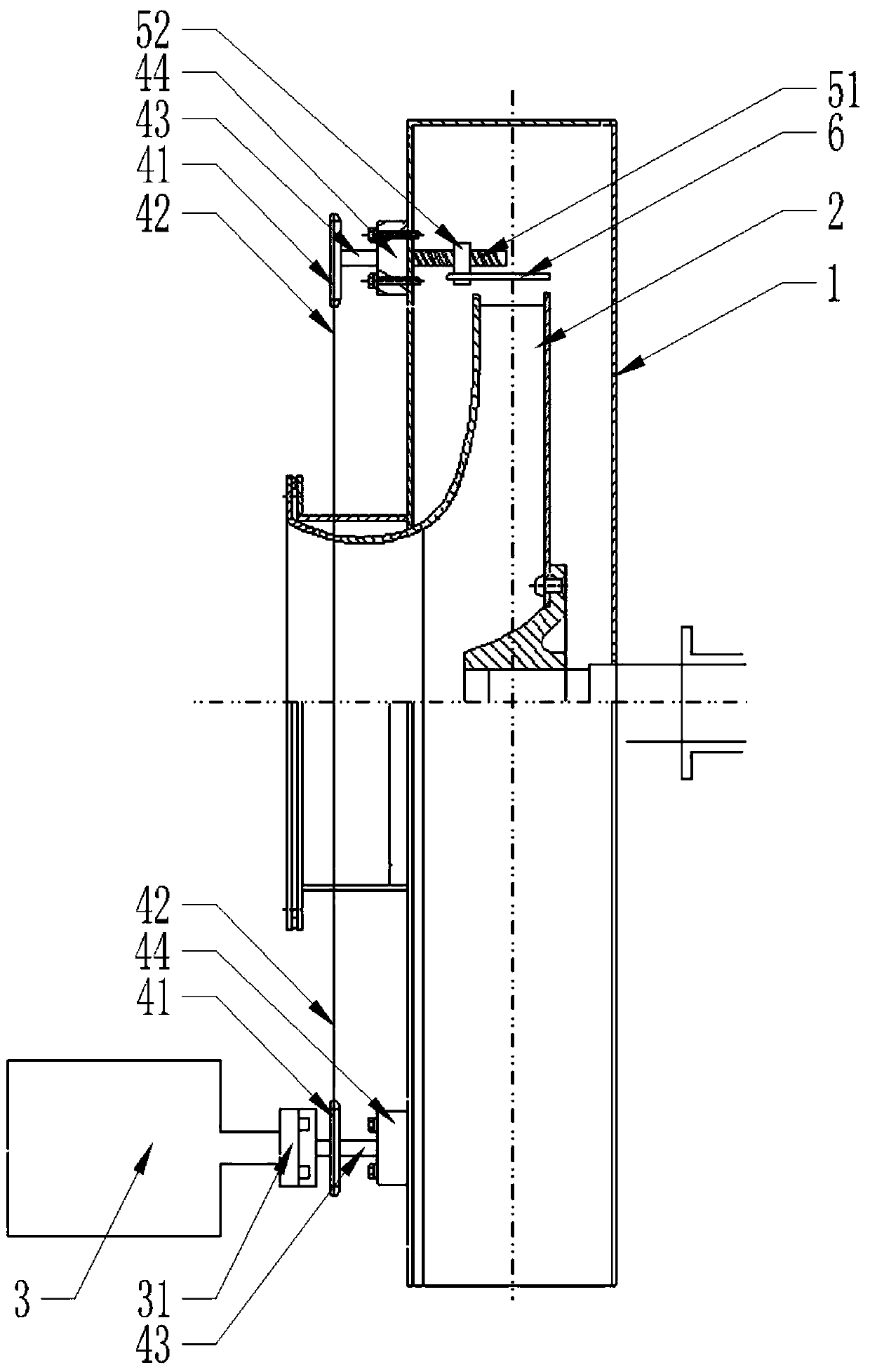 Constant pressure flow rate regulation centrifugal fan