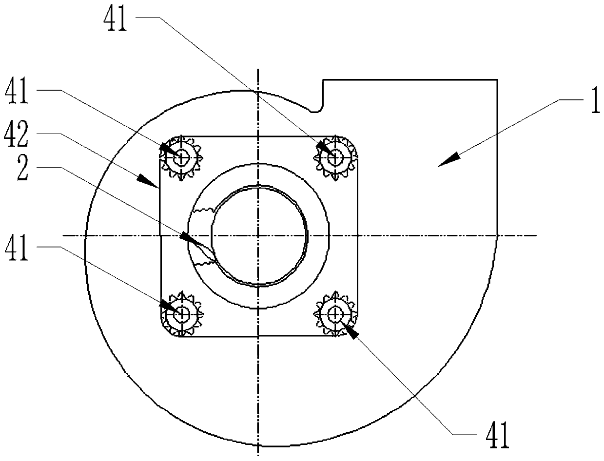 Constant pressure flow rate regulation centrifugal fan