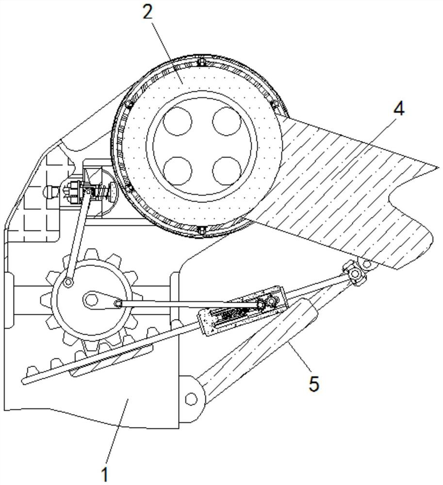 Self-adaptive grease injection device for mechanical arm transmission bearing