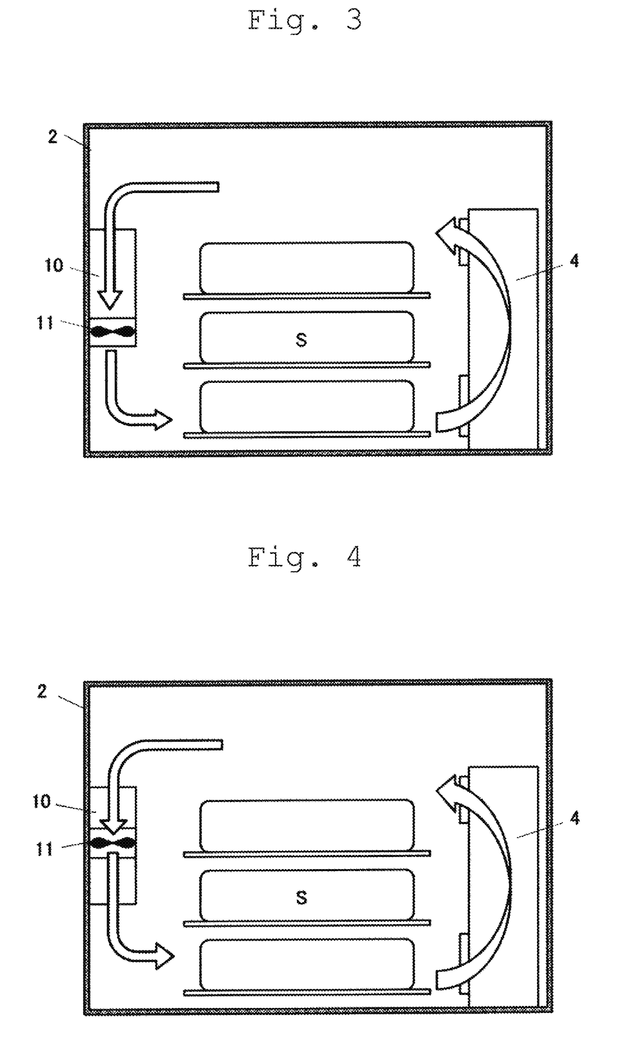 Method for drying food, drying device, and food