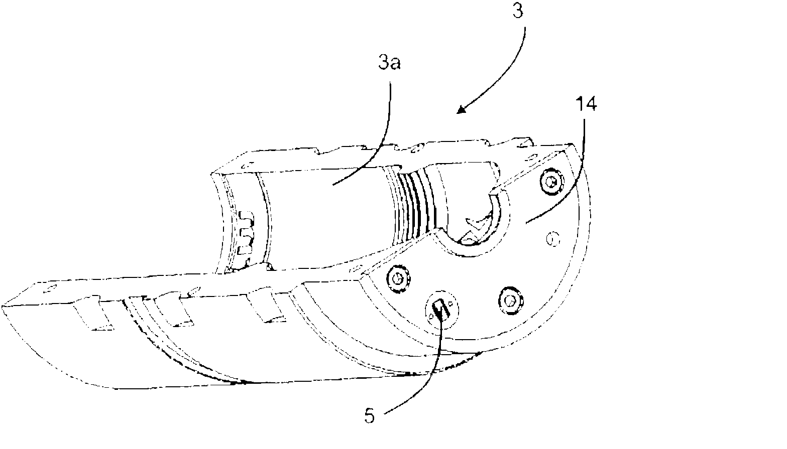 Device for machining plastic preforms into plastic containers with format recognition