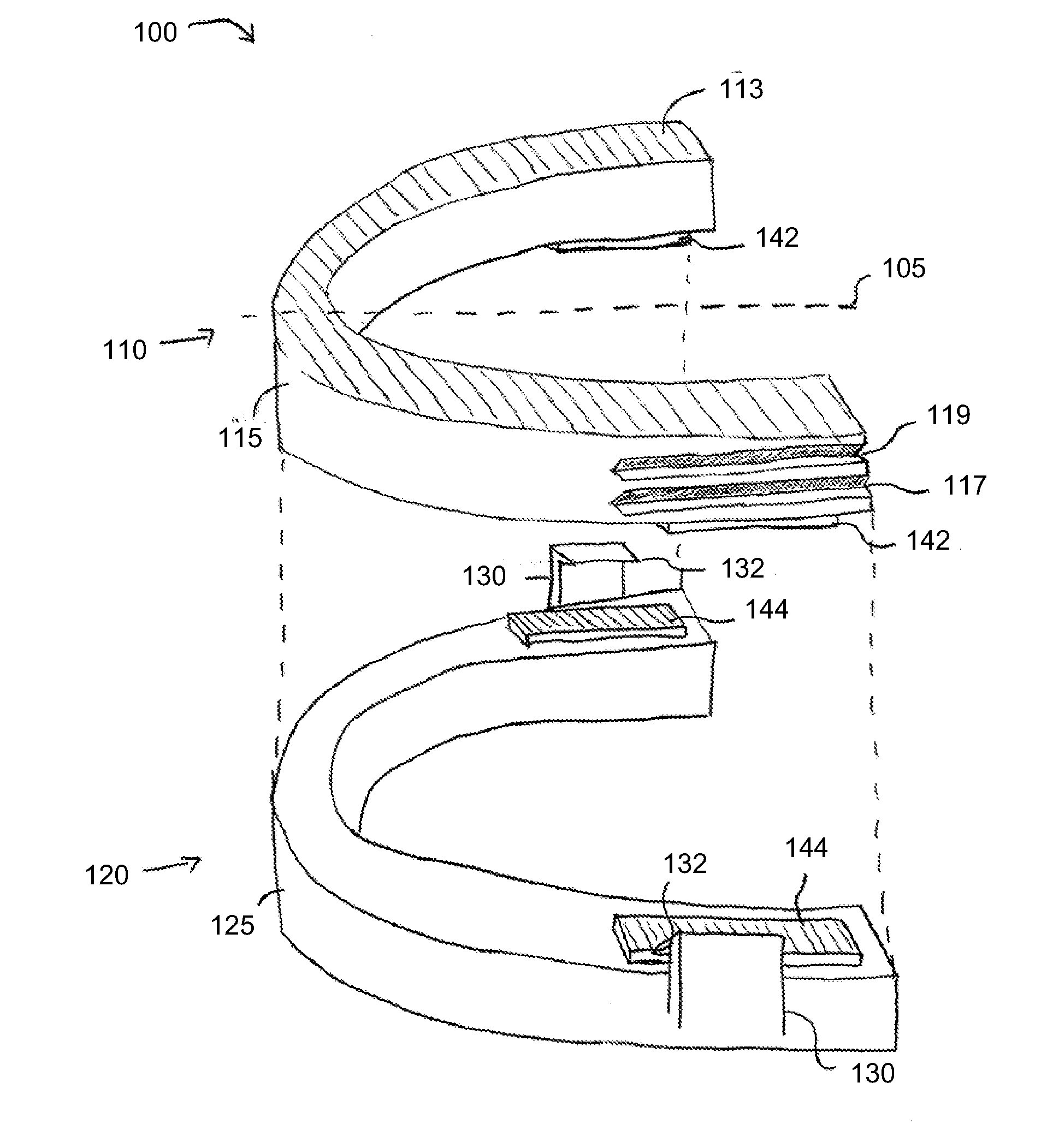 Self-titratable mandibular repositioning device