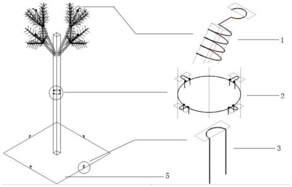 Forest fog drop detection fixing device