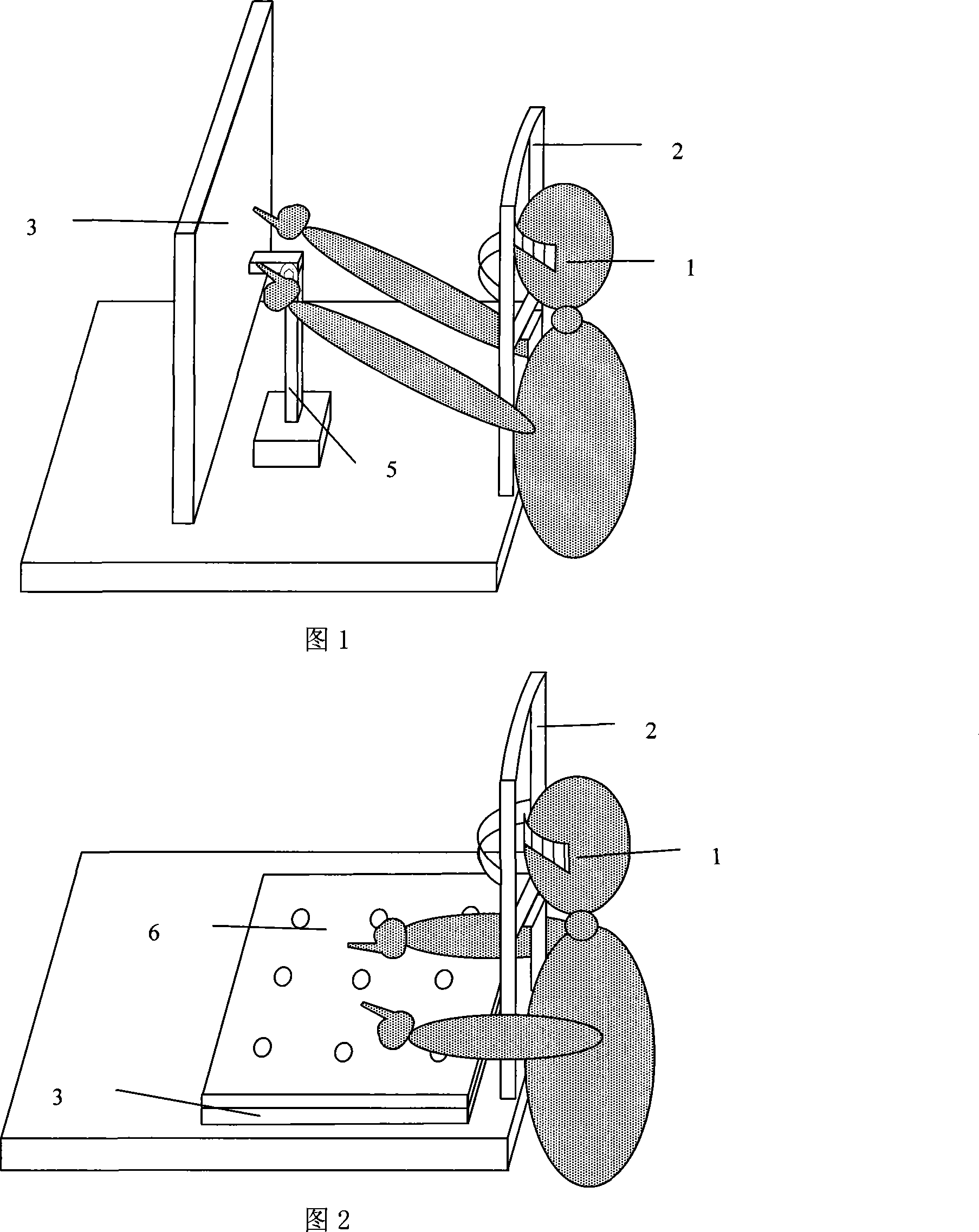 Visual hallucination emulation positioning system based on touch