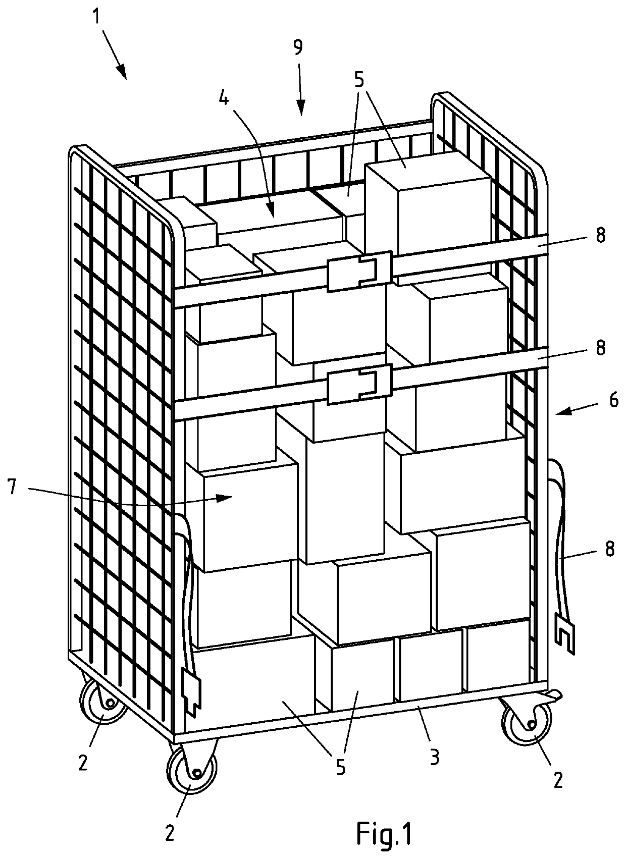 Method for unloading packages from a tipped container onto a conveyor belt