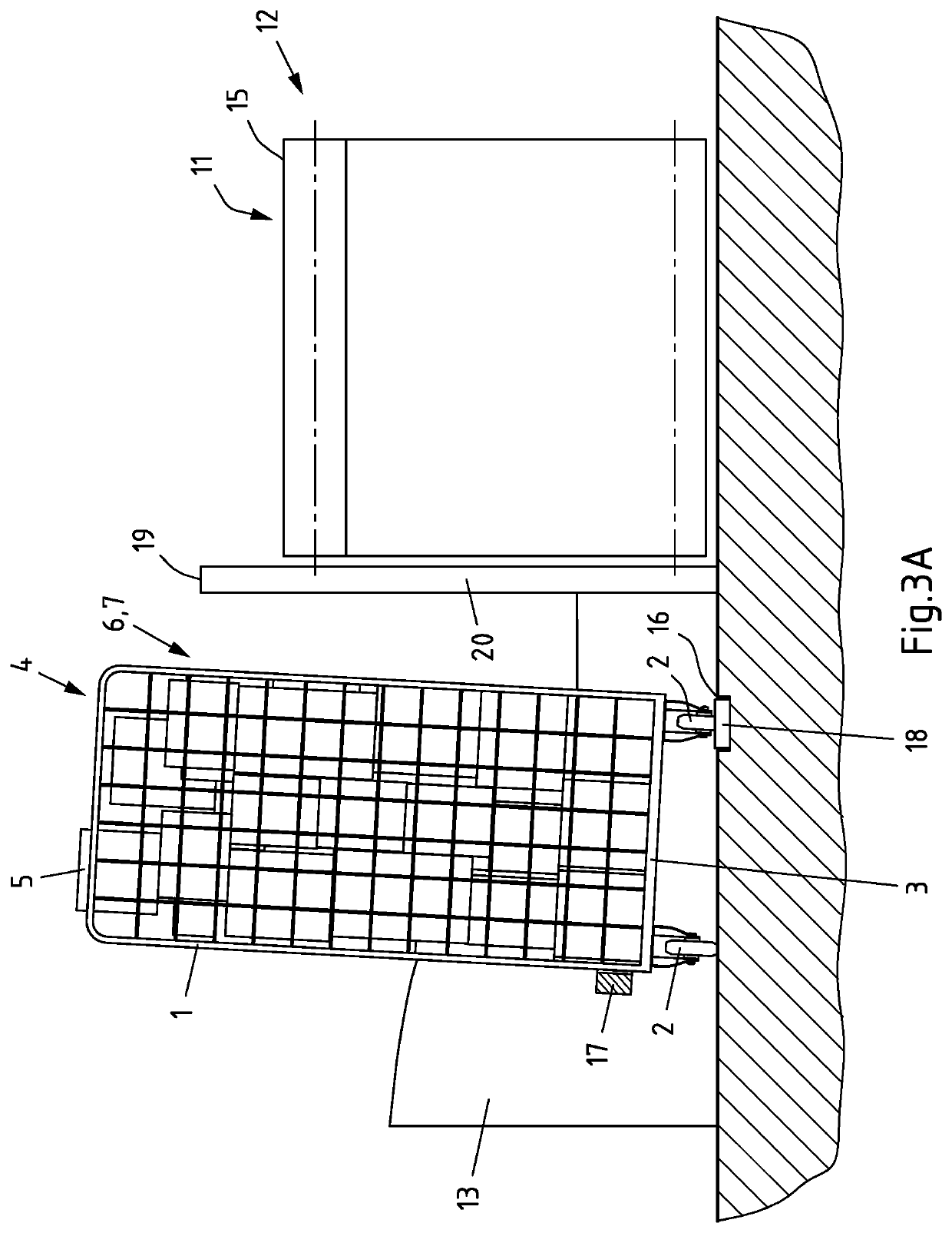 Method for unloading packages from a tipped container onto a conveyor belt