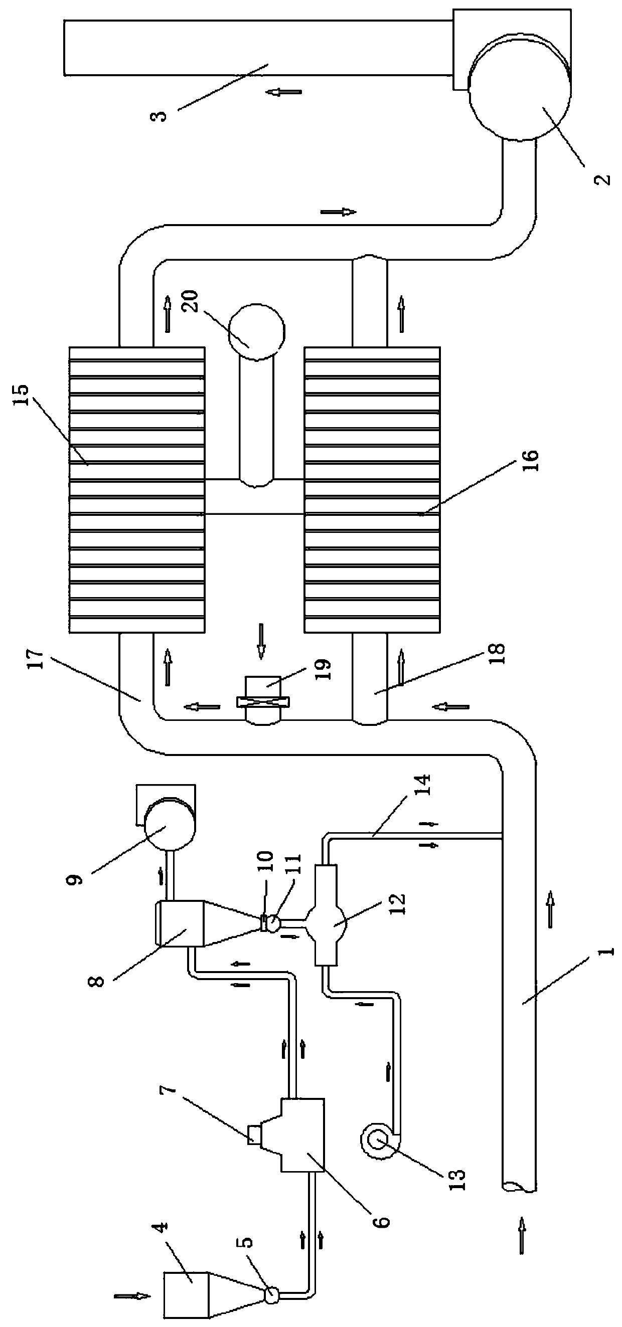 Ship desulfurizing and dedusting system