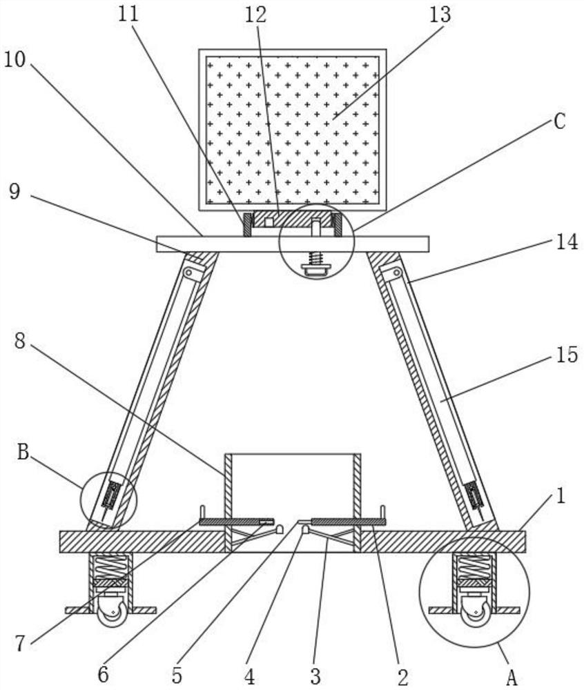 Warning device for building construction management