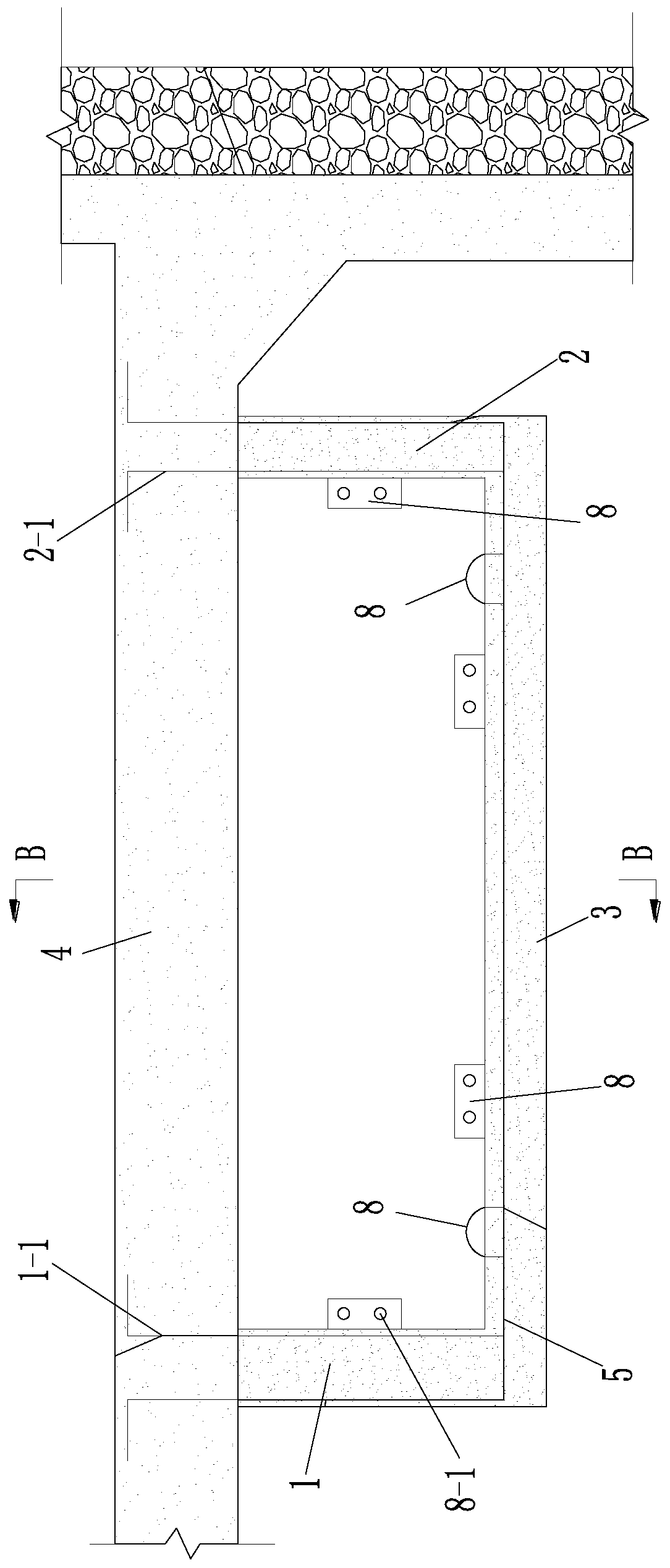 Prefabricated subway station rail top air duct structure and construction method thereof