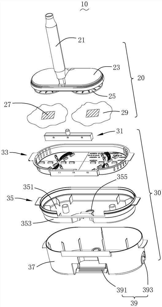 Ground cleaning system and electric mop cleaning method