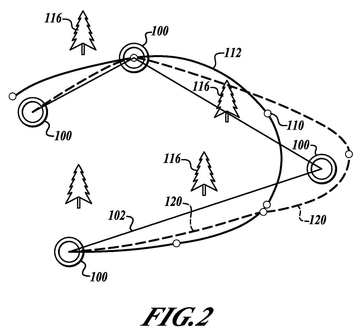 Vehicle trajectory visualization system