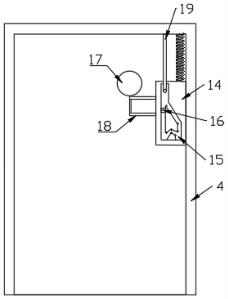 Household antitheft door reminding device