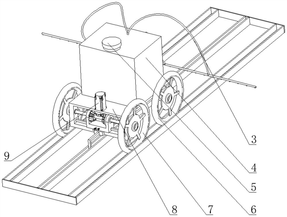 Forestry seedling raising and pesticide spraying method