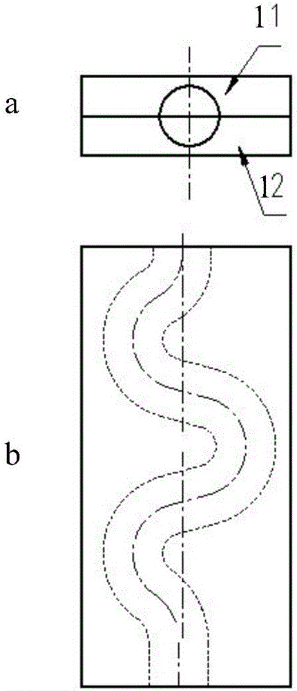 One-time forming method for S-shaped pouring gate of large-sized shell casting