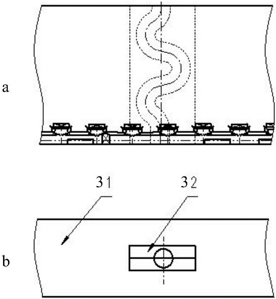 One-time forming method for S-shaped pouring gate of large-sized shell casting