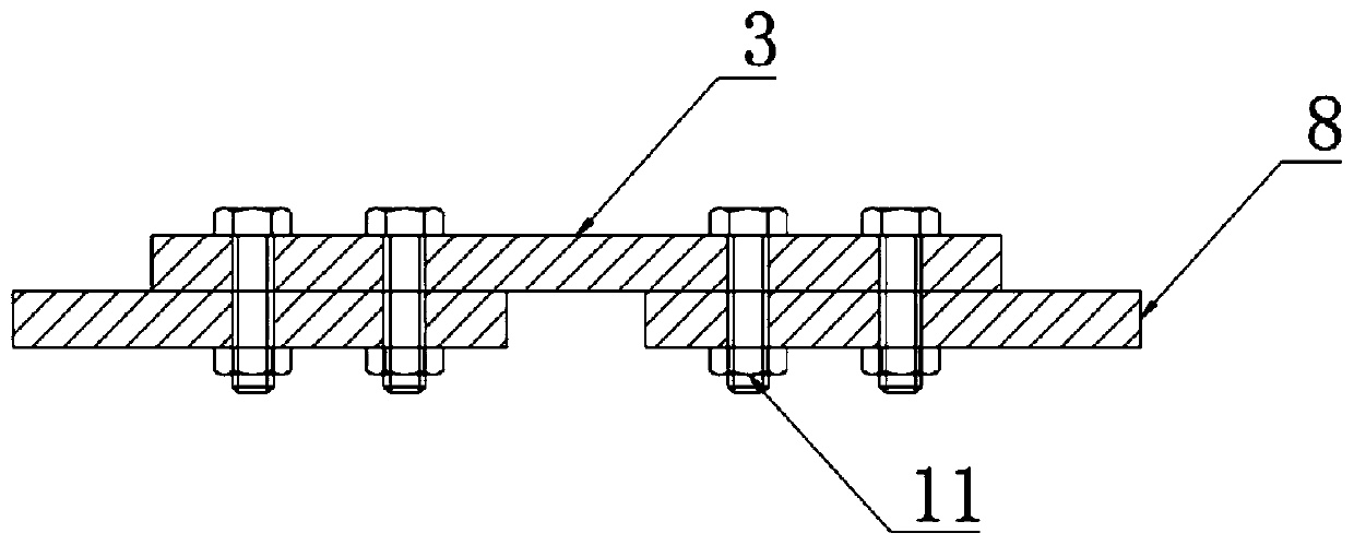 Negative bending moment area UHPC treatment steel-concrete composite structure and preparation method thereof