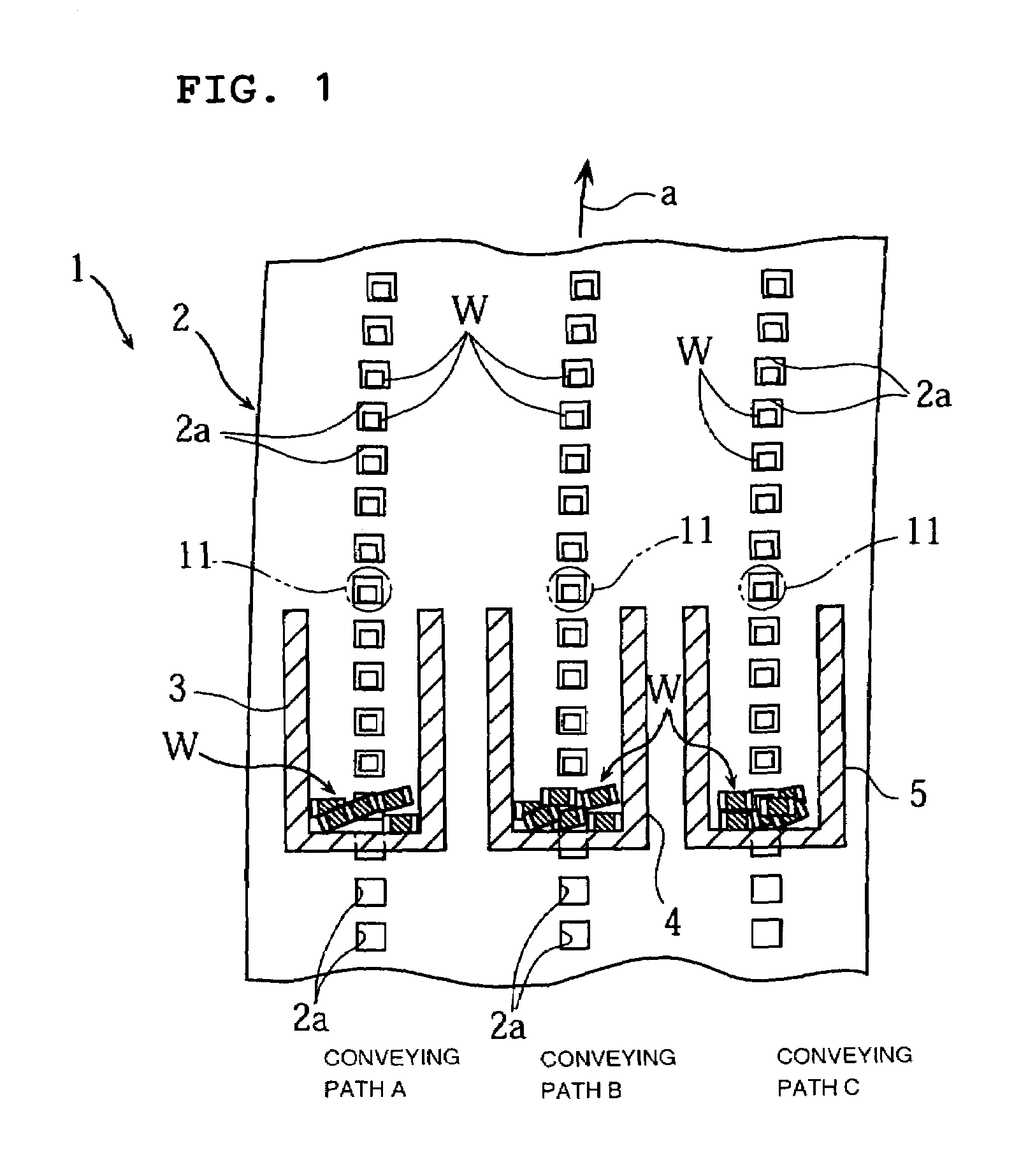 Electronic component conveying device