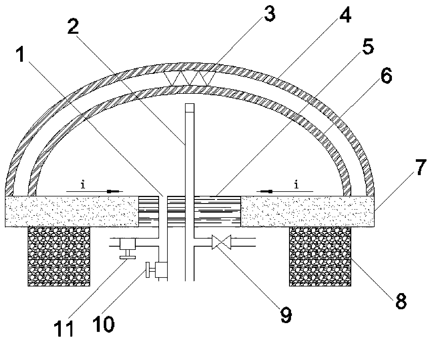 Volumetric solar thermal collector with composite curve surface