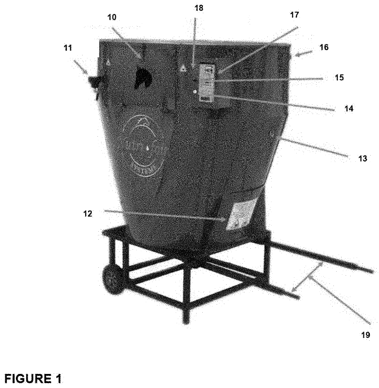 Hay-based material free of respirable dust emission: process for its preparation, use and associated machine