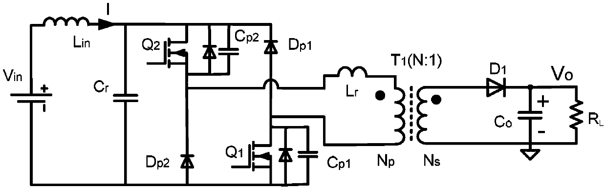 Isolated soft switching dual-tube forward resonant dc/dc circuit