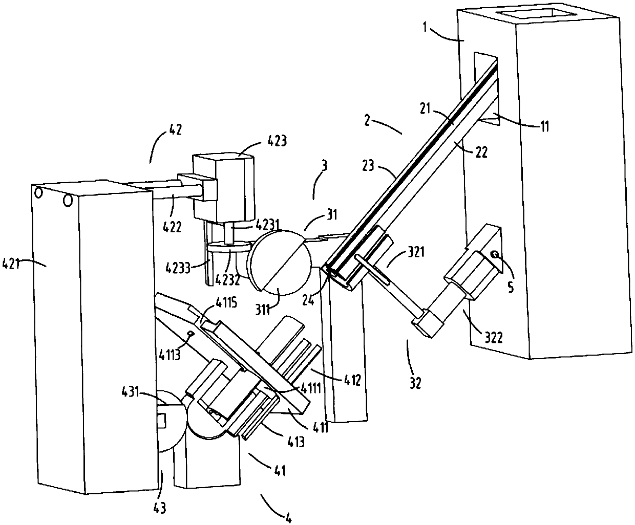 A kind of piston ring production equipment