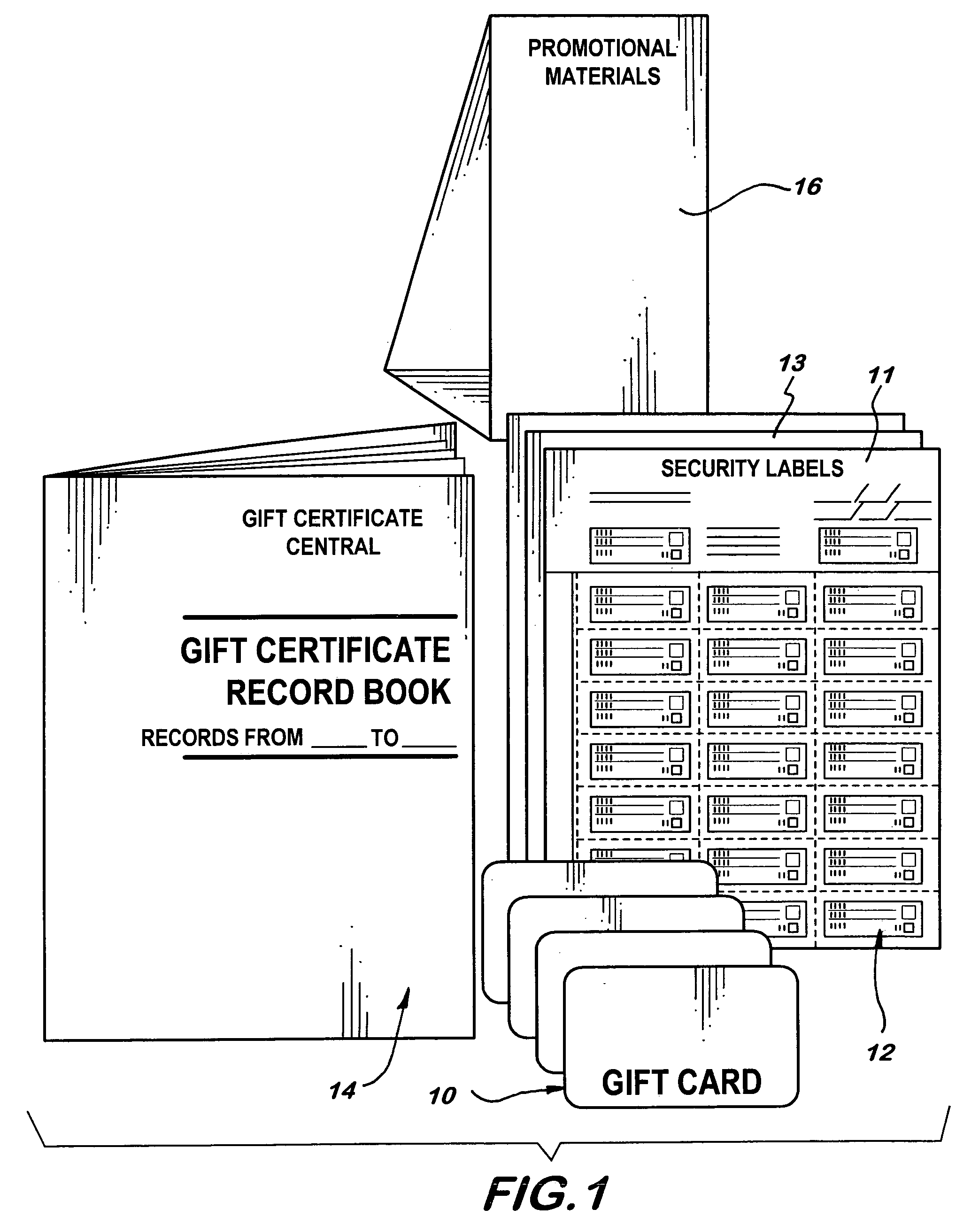 Gift card assembly and method