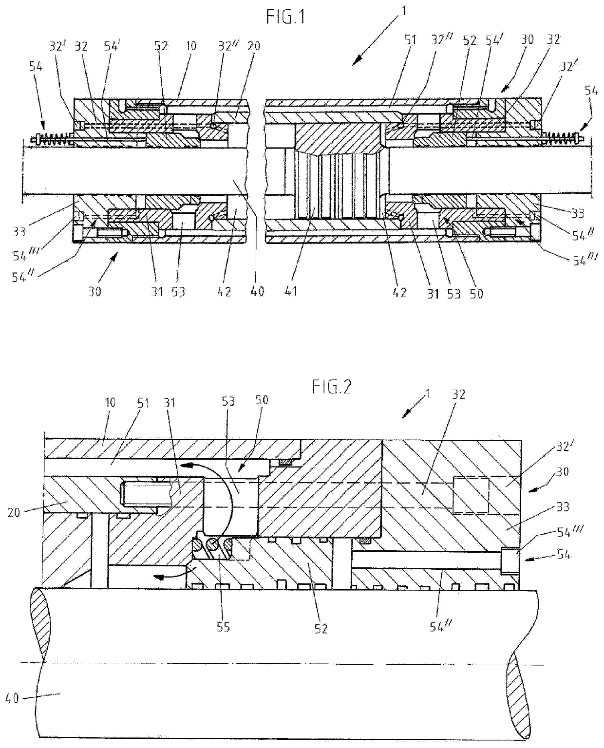 Synchronizing cylinder for extruder