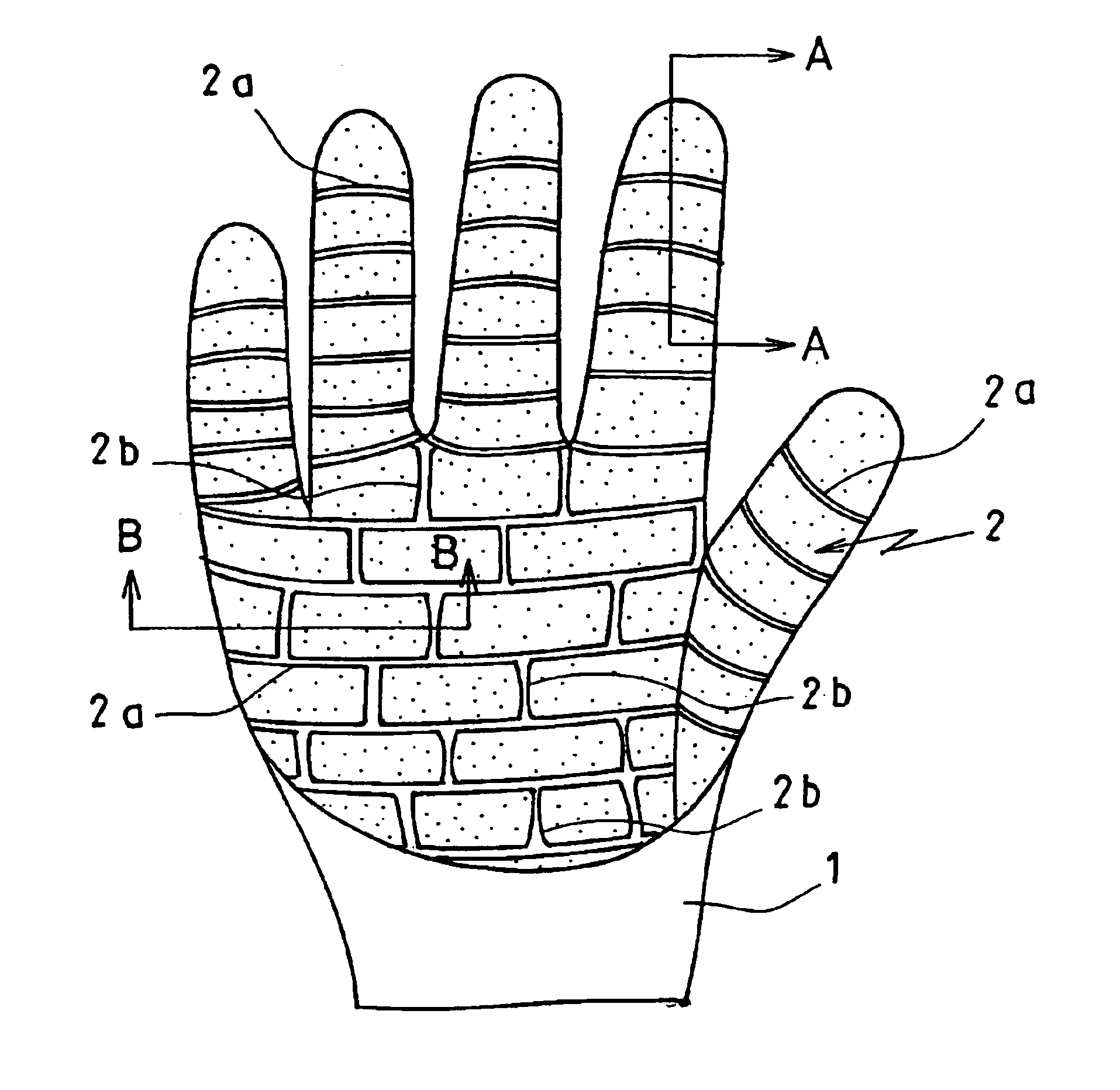 Vibration-proof glove and production method thereof