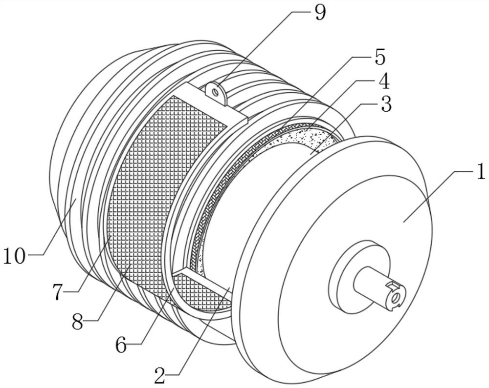 Novel brushless doubly-fed motor with efficient heat dissipation