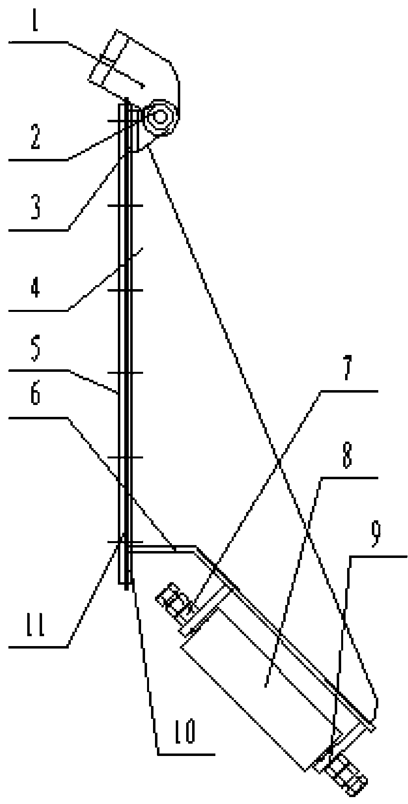 Ditch gap rubber-edge baffle device