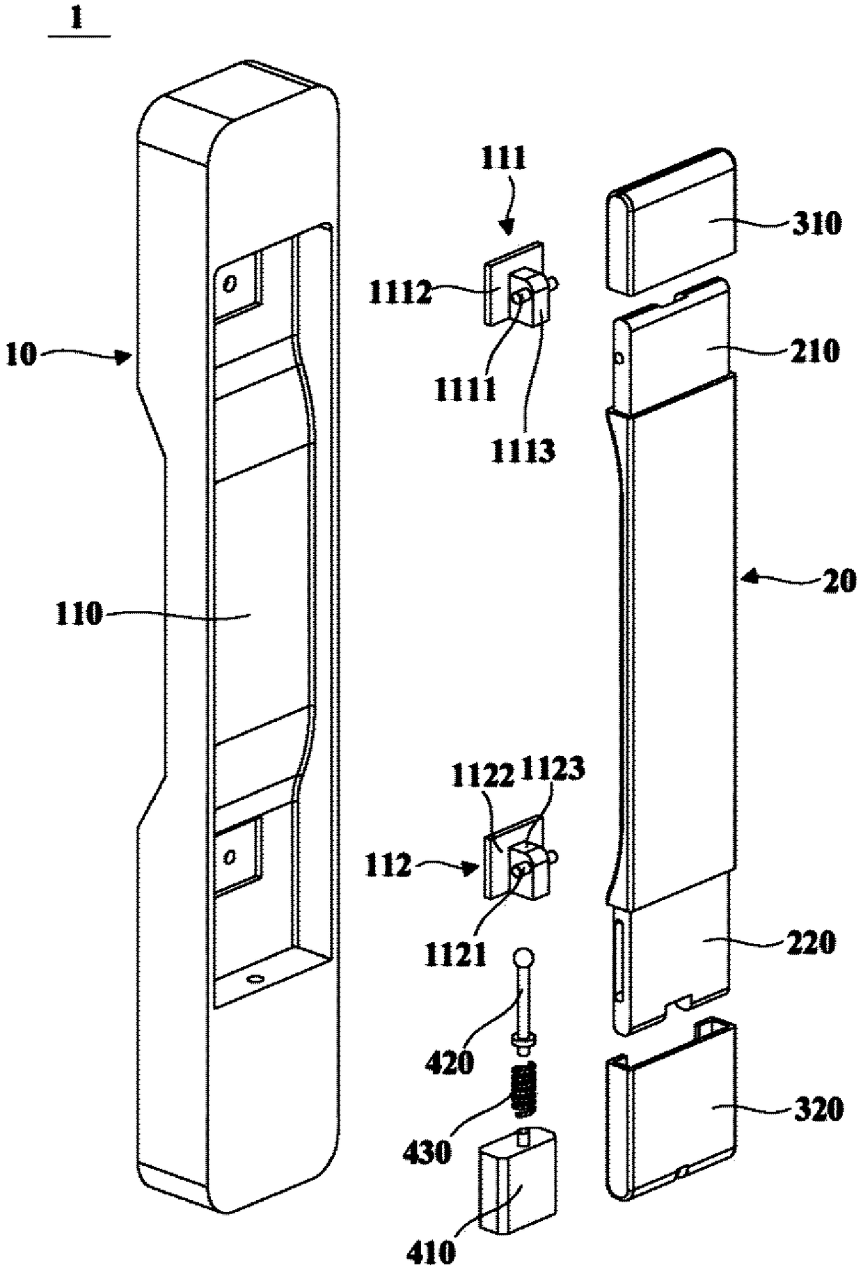 Handle assembly for refrigeration device and refrigeration device