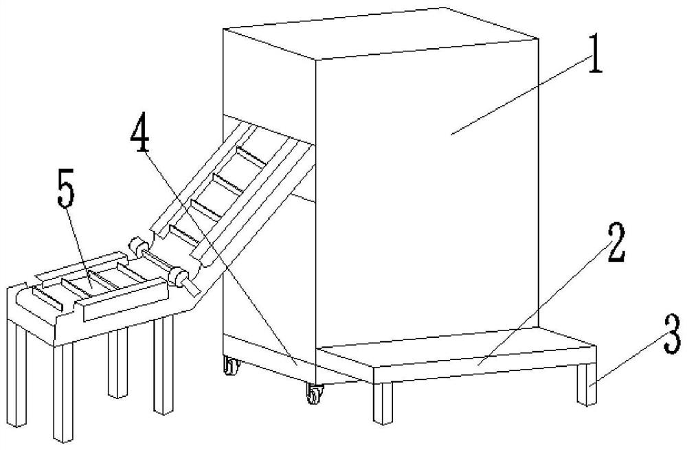 A kind of plate arrangement device for placing bagged fertilizer