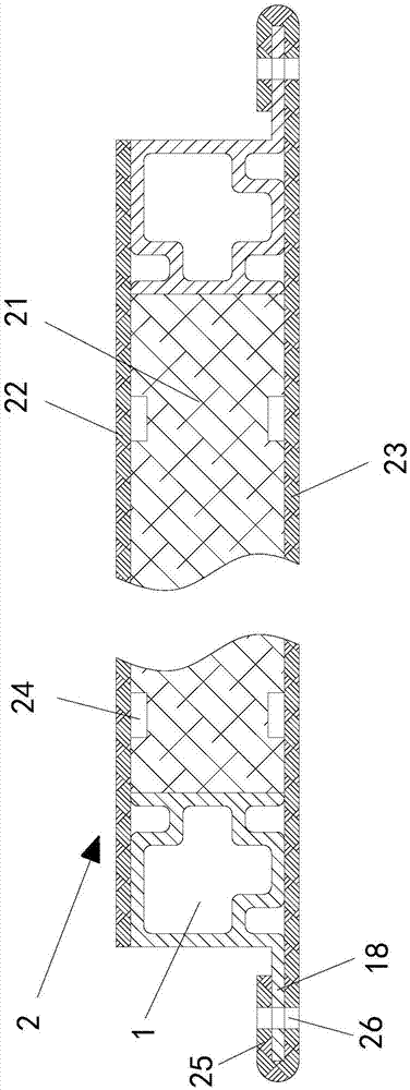 Composites profile, composite board and manufacturing method of composite board